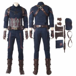 Captain America Costumes Avengers Infinity War Steve Rogers Cosplay Costume
