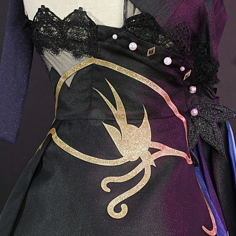 Genshin Impact Keqing Opulent Splendor Cosplay Costumes 8 Genshin Impact Keqing Opulent Splendor Cosplay Costumes - Image 6