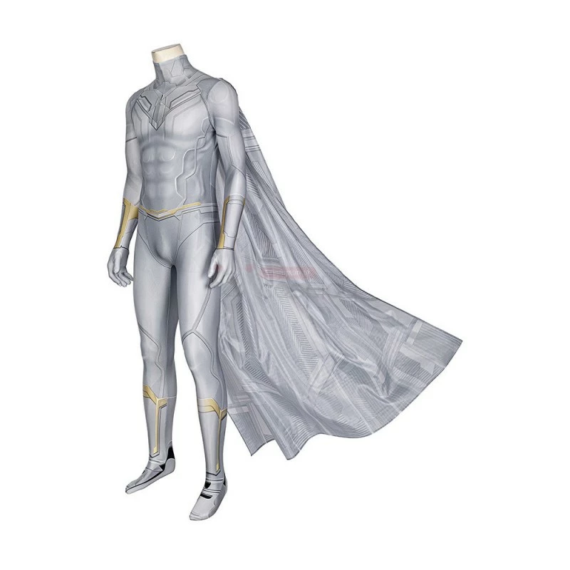 White Vision Costume 2021 WandaVision Jumpsuit New Wanda Maximoff Scarlet Witch Suit 4 White Vision Costume 2021 WandaVision Jumpsuit New Wanda Maximoff Scarlet Witch Suit - Image 2