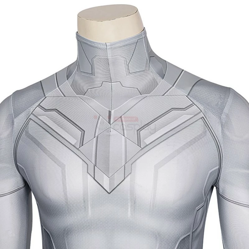 White Vision Costume 2021 WandaVision Jumpsuit New Wanda Maximoff Scarlet Witch Suit 10 White Vision Costume 2021 WandaVision Jumpsuit New Wanda Maximoff Scarlet Witch Suit - Image 8