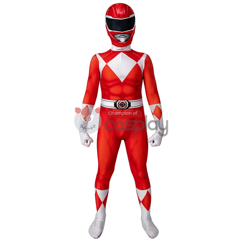 Kids Power Ranger Costume Jumpsuit Power Rangers Cosplay Suit 8 Kids Power Ranger Costume Jumpsuit Power Rangers Cosplay Suit - Image 6