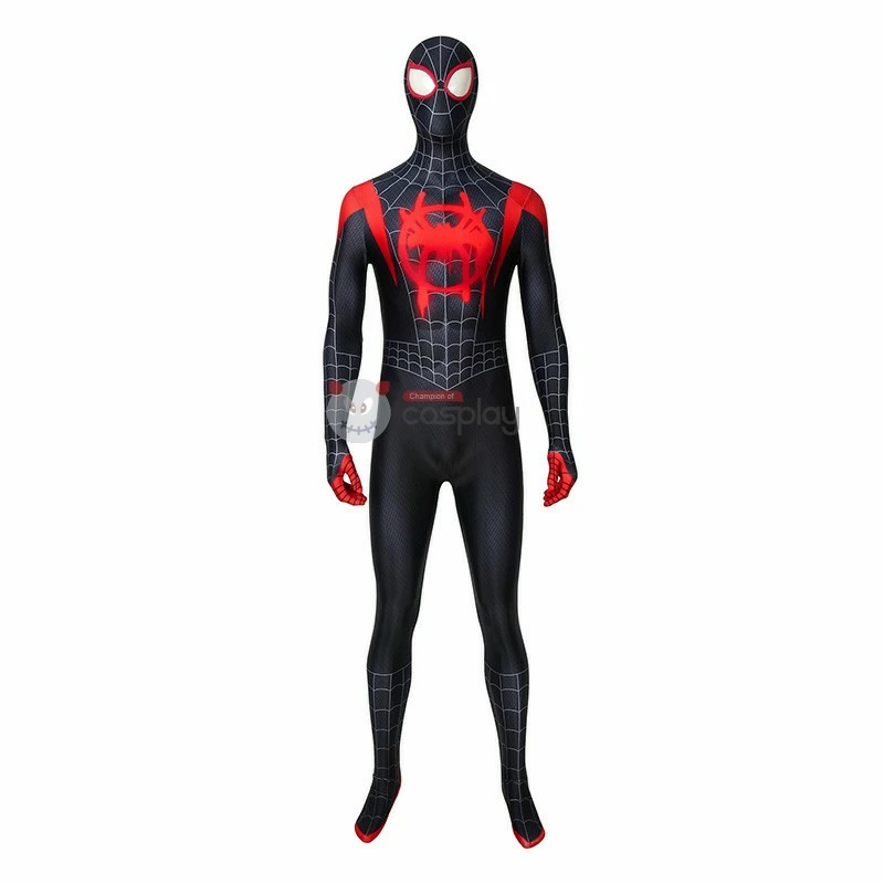 Miles Morales Costume Spider-Man Into The Spider-Verse Cosplay Costume 4 Miles Morales Costume Spider-Man Into The Spider-Verse Cosplay Costume - Image 2