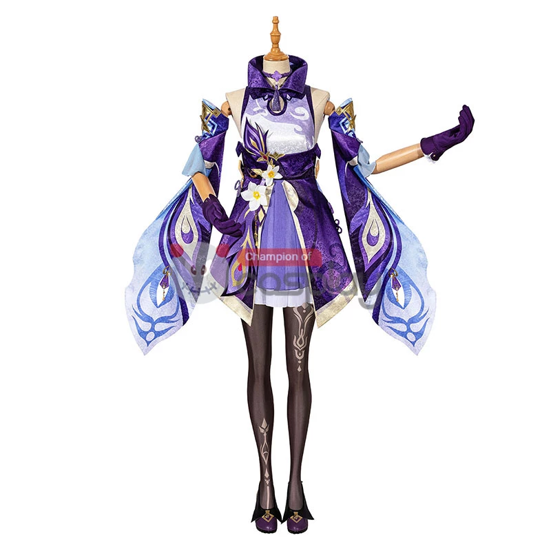 Genshin Impact Cosplay Suit Keqing Costume 7 Genshin Impact Cosplay Suit Keqing Costume - Image 5