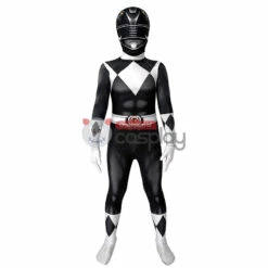 Mighty Morphin Power Rangers Cosplay Costume Black Rangers Suit For Kids