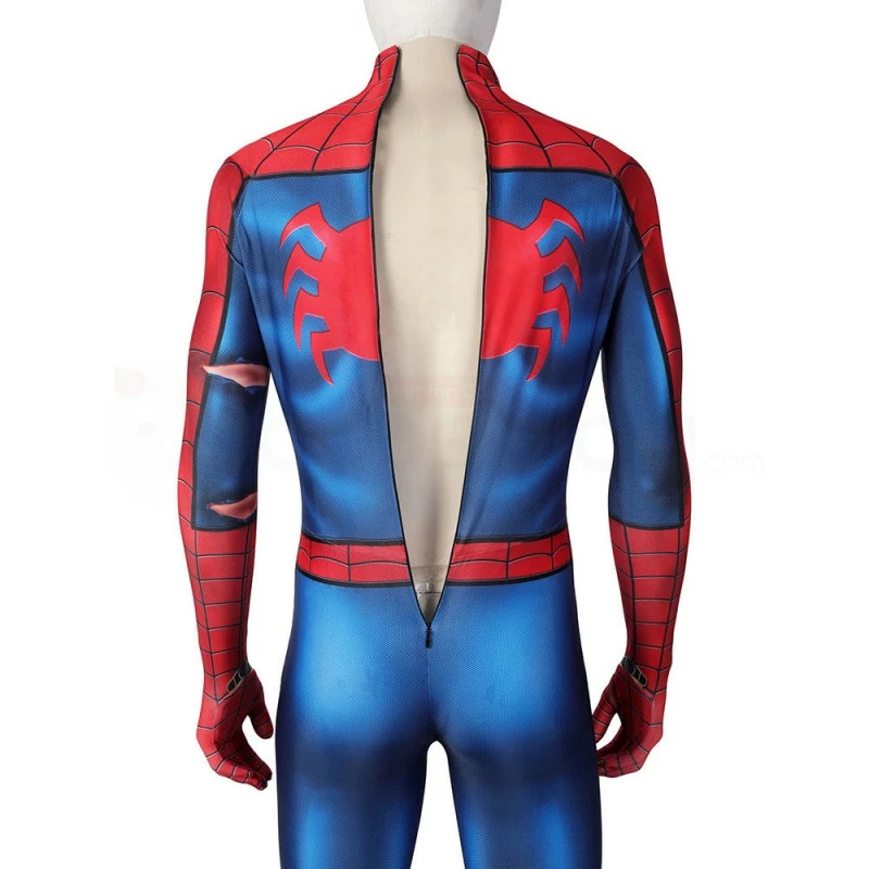Spider-Man PS5 Classic Suit Spiderman Damaged Cosplay Costume 13 Spider-Man PS5 Classic Suit Spiderman Damaged Cosplay Costume - Image 11