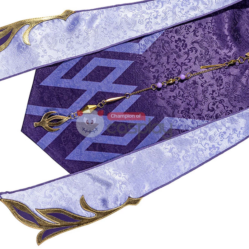 Genshin Impact Cosplay Suit Keqing Costume 3 Genshin Impact Cosplay Suit Keqing Costume