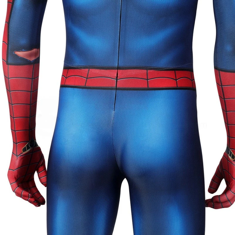 Spider-Man PS5 Classic Suit Spiderman Damaged Cosplay Costume 14 Spider-Man PS5 Classic Suit Spiderman Damaged Cosplay Costume - Image 12