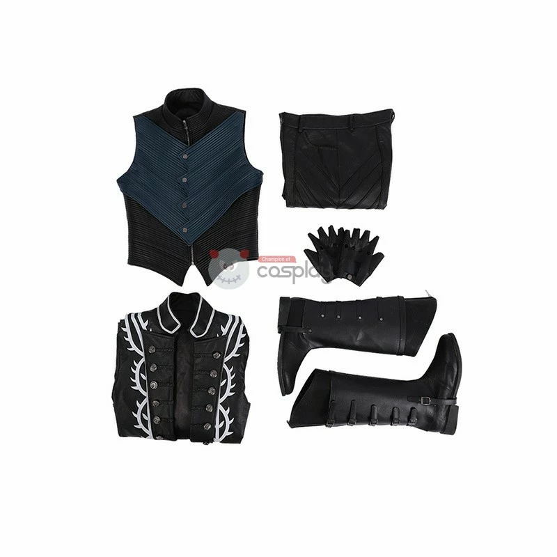 Vergil Costume Devil May Cry 5 Cosplay Costumes Windbreaker Full Set 16 Vergil Costume Devil May Cry 5 Cosplay Costumes Windbreaker Full Set - Image 14