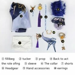 Genshin Impact Ningguang Orchid's Evening Gown Cosplay Costumes 31 Genshin Impact Ningguang Orchid's Evening Gown Cosplay Costumes -DreamSuit Store 14 800x800 73