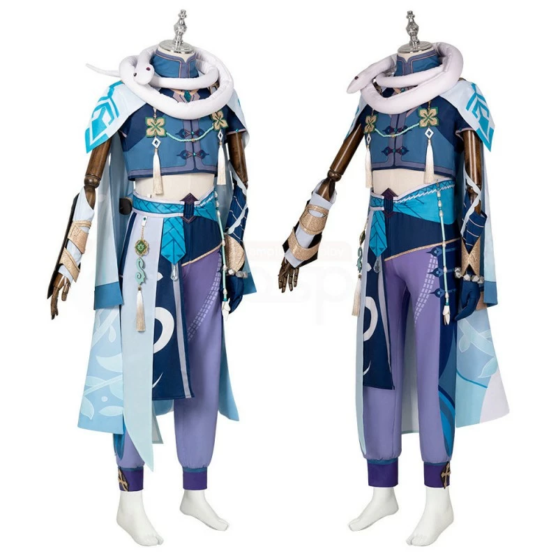 Baizhu Costume Genshin Impact Cosplay Suit 4 Baizhu Costume Genshin Impact Cosplay Suit - Image 2