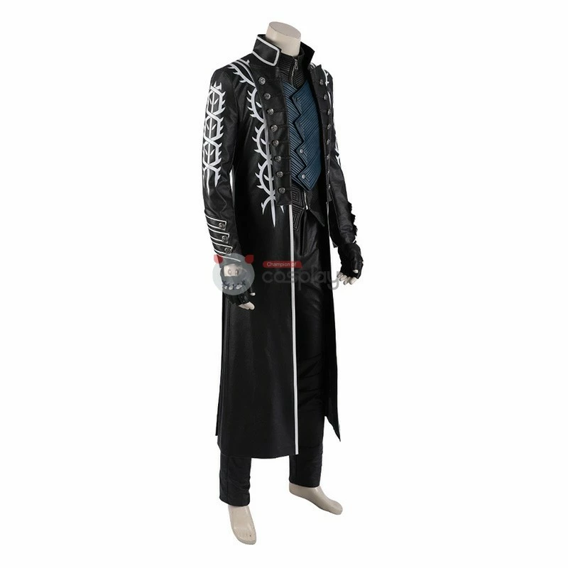 Vergil Costume Devil May Cry 5 Cosplay Costumes Windbreaker Full Set 5 Vergil Costume Devil May Cry 5 Cosplay Costumes Windbreaker Full Set - Image 3