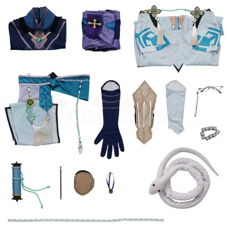 Baizhu Costume Genshin Impact Cosplay Suit 5 Baizhu Costume Genshin Impact Cosplay Suit - Image 3