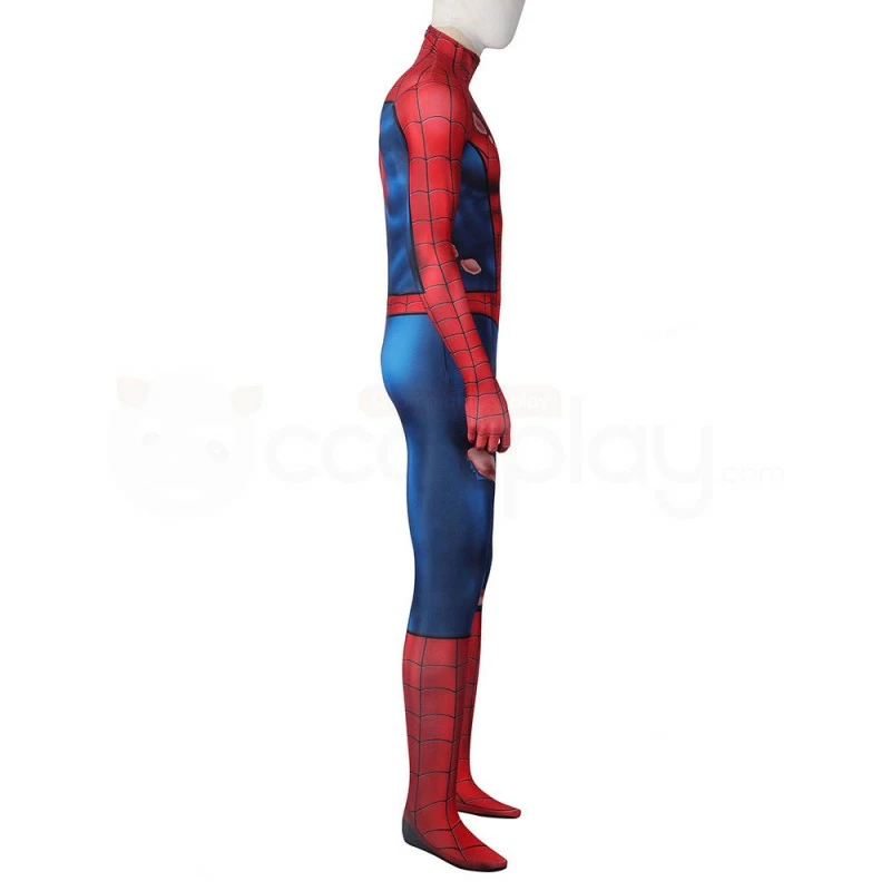 Spider-Man PS5 Classic Suit Spiderman Damaged Cosplay Costume 5 Spider-Man PS5 Classic Suit Spiderman Damaged Cosplay Costume - Image 3