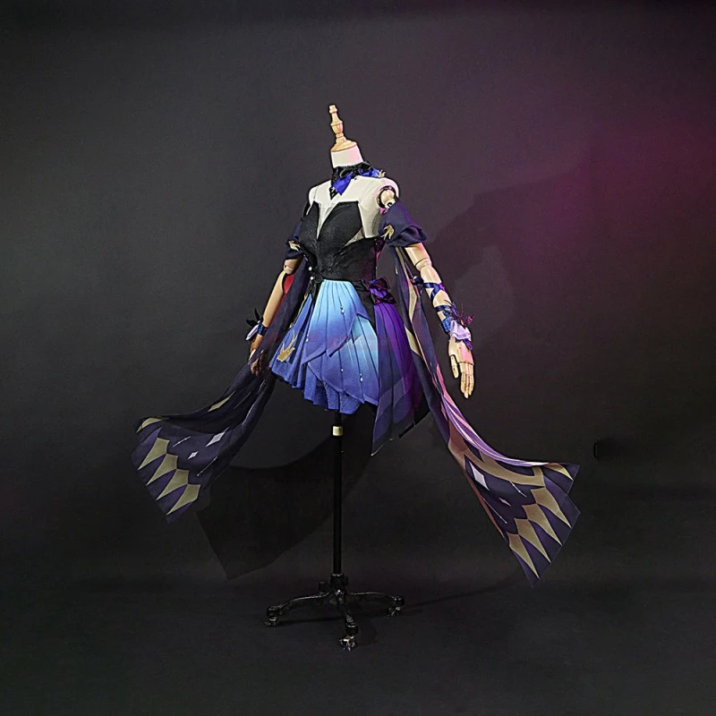 Genshin Impact Keqing Opulent Splendor Cosplay Costumes 5 Genshin Impact Keqing Opulent Splendor Cosplay Costumes - Image 3