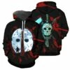Friday The 13th Jason Voorhees 3D Hoodie Horror Halloween Sweatshirts -DreamSuit Store 3 800x800 596