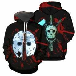Friday The 13th Jason Voorhees 3D Hoodie Horror Halloween Sweatshirts