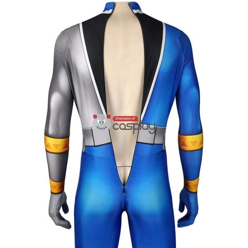Blue Power Rangers Costume Kishiryu Sentai Ryusoulger Blue Solider Melto Cosplay Suit 7 Blue Power Rangers Costume Kishiryu Sentai Ryusoulger Blue Solider Melto Cosplay Suit - Image 5