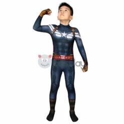 Captain America The Winter Soldier Steve Rogers Cosplay Jumpsuit For Kids -DreamSuit Store 4 800x800 427