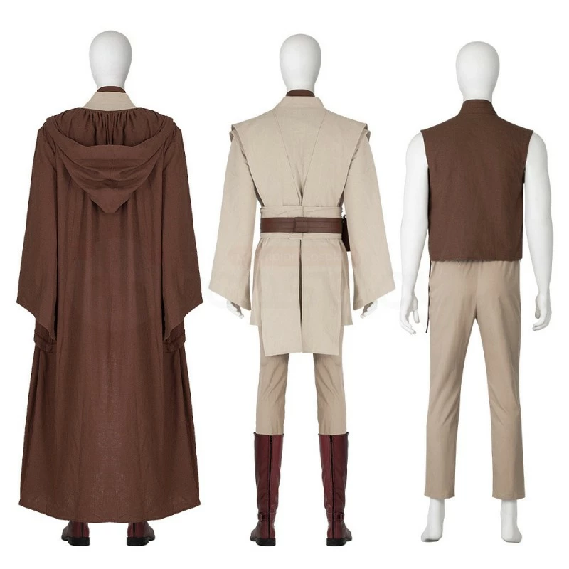 Obi-Wan Kenobi Cosplay Costume Star Wars Cosplay Suit 7 Obi-Wan Kenobi Cosplay Costume Star Wars Cosplay Suit - Image 5