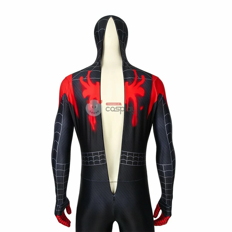 Miles Morales Costume Spider-Man Into The Spider-Verse Cosplay Costume 7 Miles Morales Costume Spider-Man Into The Spider-Verse Cosplay Costume - Image 5