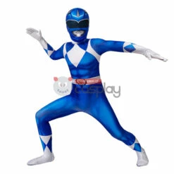 Blue Ranger Jumpsuit Mighty Morphin Power Rangers Cosplay Suit For Kids -DreamSuit Store 5 800x800 211