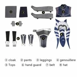 Star Wars The Clone Wars Ahsoka Tano Cosplay Costumes 21 Star Wars The Clone Wars Ahsoka Tano Cosplay Costumes -DreamSuit Store 5 800x800 230
