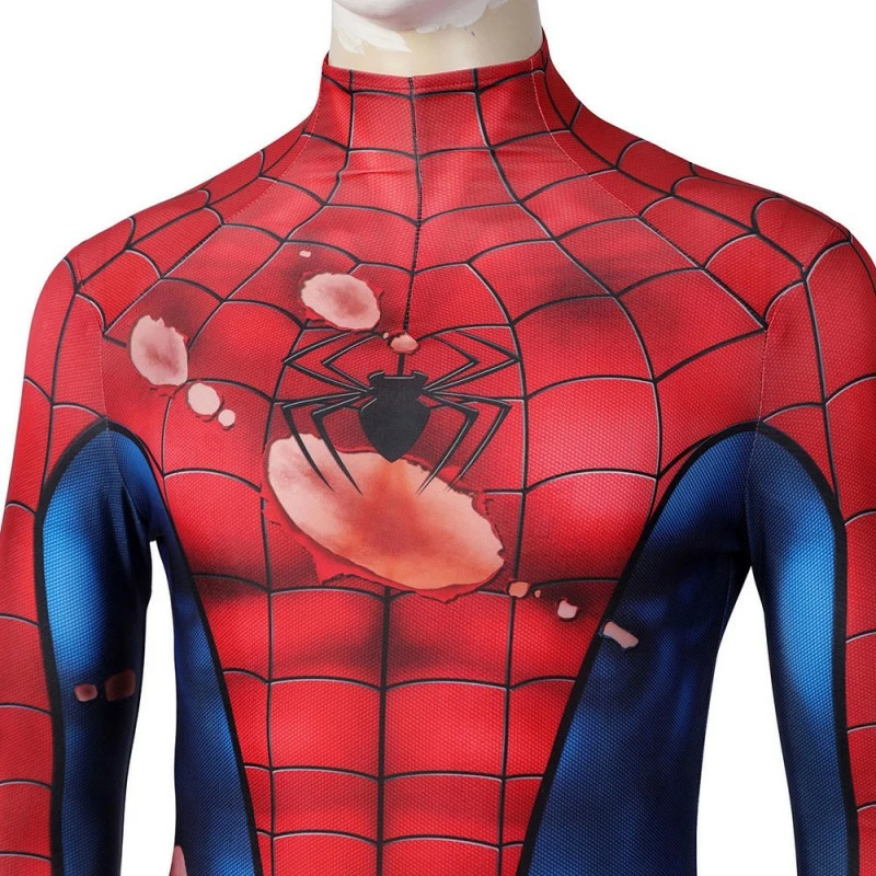 Spider-Man PS5 Classic Suit Spiderman Damaged Cosplay Costume 8 Spider-Man PS5 Classic Suit Spiderman Damaged Cosplay Costume - Image 6