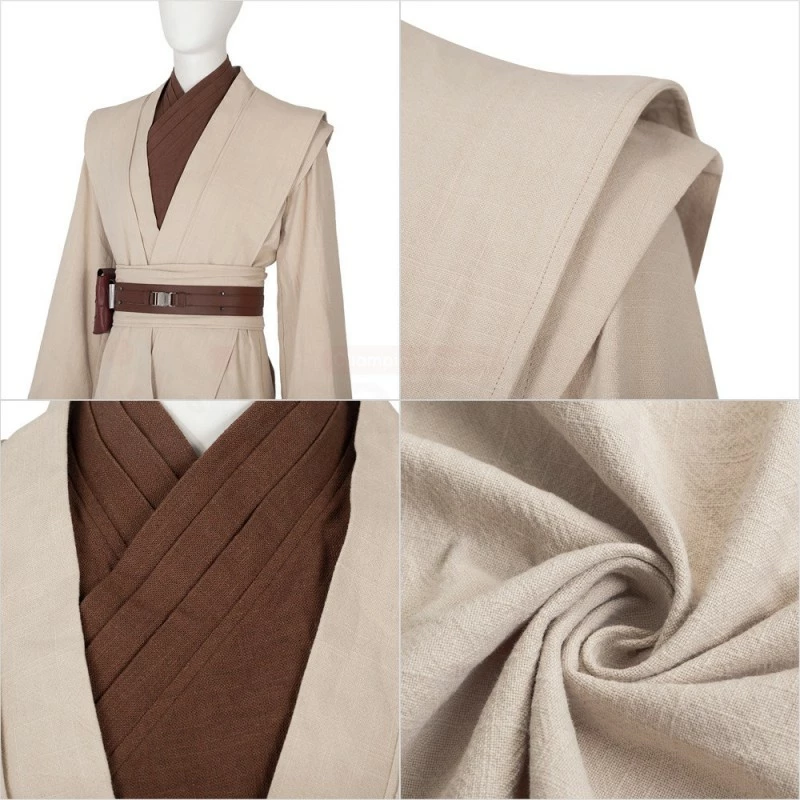 Obi-Wan Kenobi Cosplay Costume Star Wars Cosplay Suit 9 Obi-Wan Kenobi Cosplay Costume Star Wars Cosplay Suit - Image 7