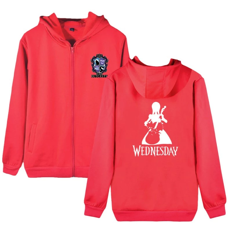 Wednesday Addams Hoodies Outcasts 2D Print Swearshirts Unisex 8 Wednesday Addams Hoodies Outcasts 2D Print Swearshirts Unisex - Image 6