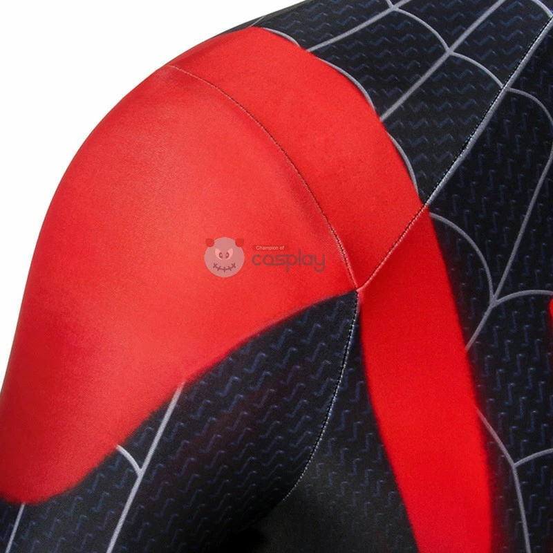 Miles Morales Costume Spider-Man Into The Spider-Verse Cosplay Costume 9 Miles Morales Costume Spider-Man Into The Spider-Verse Cosplay Costume - Image 7