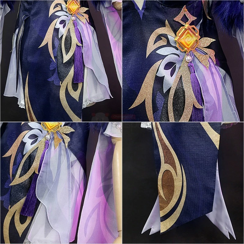 Genshin Impact Ningguang Orchid's Evening Gown Cosplay Costumes 11 Genshin Impact Ningguang Orchid's Evening Gown Cosplay Costumes - Image 9