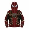 Kids Iron Spider Armor Hoodie Spider-Man Zip Up Sweatshirt -DreamSuit Store BFV 011 1 800x800 1