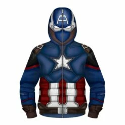Kids Captain America Zip Up Hoodie