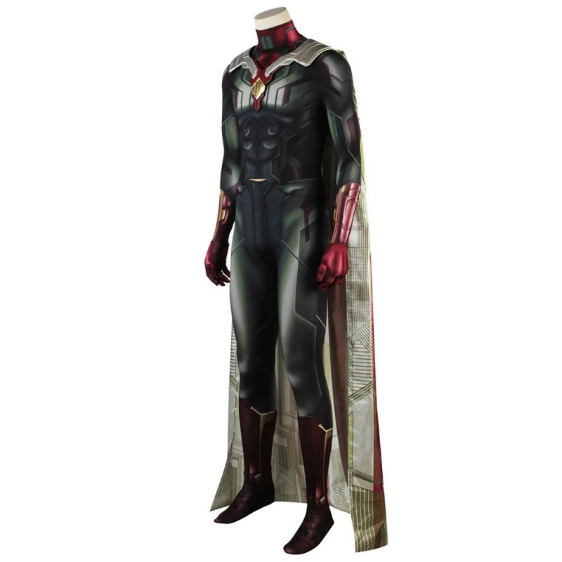 Vision Jumpsuit Wanda Vision Cosplay Costumes Simple Version 6 Vision Jumpsuit Wanda Vision Cosplay Costumes Simple Version - Image 4