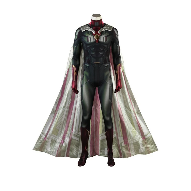 Vision Jumpsuit Wanda Vision Cosplay Costumes Simple Version 4 Vision Jumpsuit Wanda Vision Cosplay Costumes Simple Version - Image 2