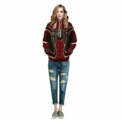3D Print Pattern Avengers Endgame Spider Man Long Sleeve Hoodie -DreamSuit Store QYDM 319 4 800x800 1