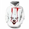 Pennywise White Hoodie It Chapter Two Halloween Sweatshirt -DreamSuit Store QYXH 151 1 800x800 1