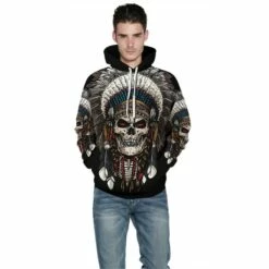 3D Print Tribal Style Native American Skull Pattern Hoodie -DreamSuit Store QYXH 227 3 800x800 1