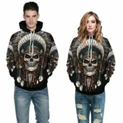 3D Print Tribal Style Native American Skull Pattern Hoodie -DreamSuit Store QYXH 227 5 800x800 1