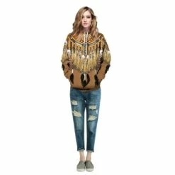 Tribal Style Native American 3D Print Pattern Long Sleeve Hoodie -DreamSuit Store QYXH 307 4 800x800 1