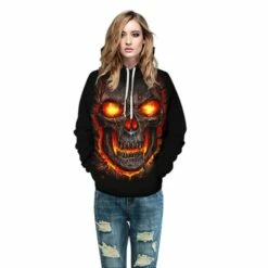 3D Print Halloween Daily Going Out Skull Logo Hoodie -DreamSuit Store QYXH 382 4 800x800 1
