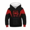 Kids Spider-Man Into The Spider-Verse Pattern Miles Morales Long Sleeve Hoodie -DreamSuit Store TZ 129 1 800x800 1