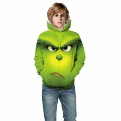 Kids Fashion The Grinch Pattern Long Sleeve Hoodie -DreamSuit Store TZ 208 3 800x800 1