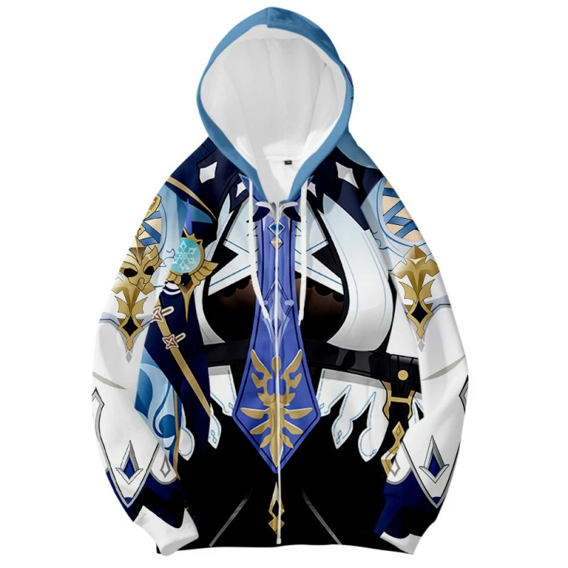 Eula 3D Print Hoodie Genshin Impact Pullover Unisex 3 Eula 3D Print Hoodie Genshin Impact Pullover Unisex