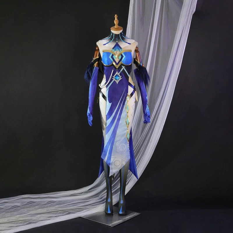 Genshin Impact Hidden Mirror Lady Costume Mirror Maiden Cosplay Suit 3 Genshin Impact Hidden Mirror Lady Costume Mirror Maiden Cosplay Suit