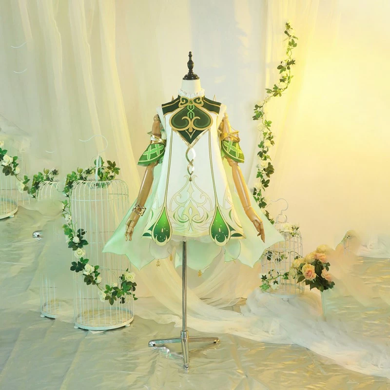 Genshin Impact Nahida Cosplay Costume Lesser Lord Dress 3 Genshin Impact Nahida Cosplay Costume Lesser Lord Dress