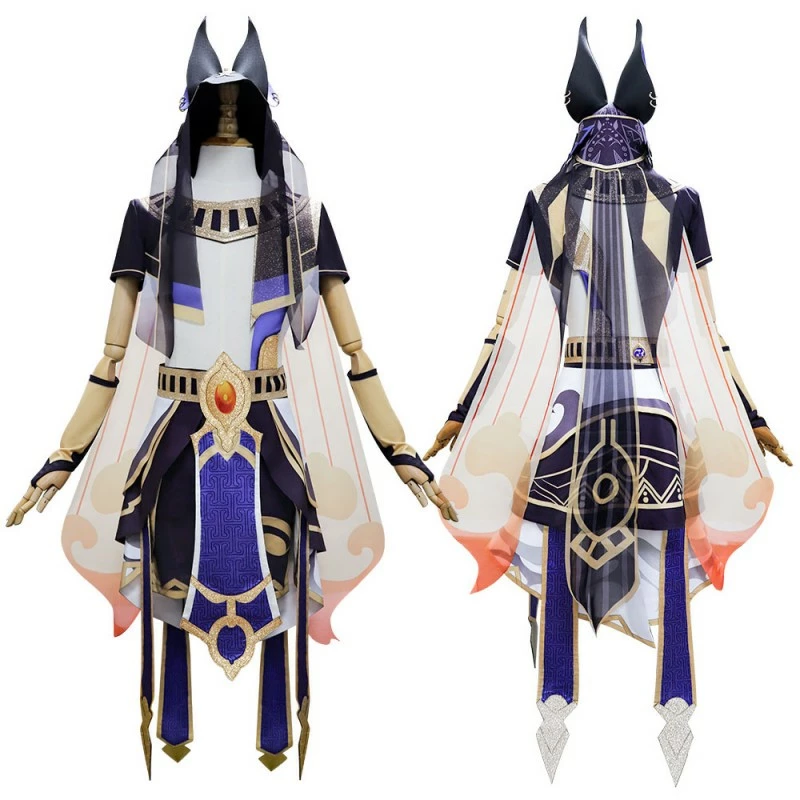 Genshin Impact Cosplay Costume Cyno Halloween Suit 3 Genshin Impact Cosplay Costume Cyno Halloween Suit