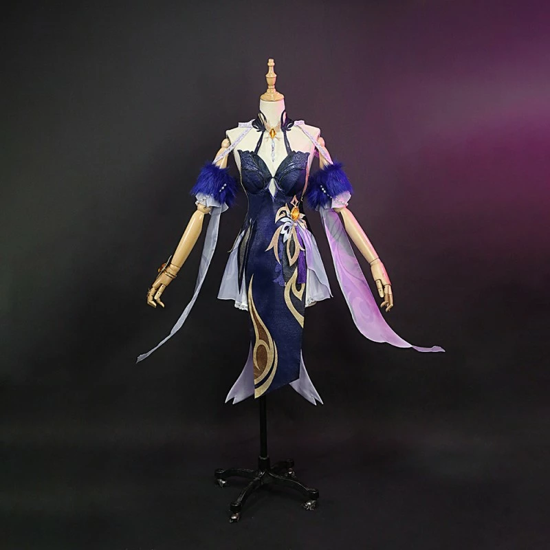 Genshin Impact Ningguang Orchid's Evening Gown Cosplay Costumes 3 Genshin Impact Ningguang Orchid's Evening Gown Cosplay Costumes