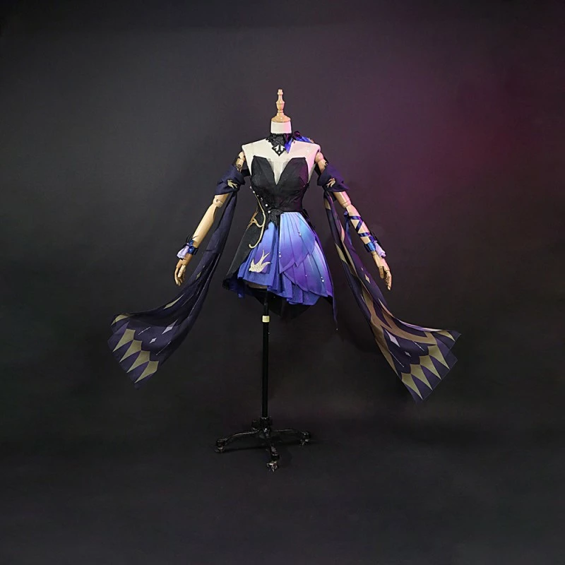 Genshin Impact Keqing Opulent Splendor Cosplay Costumes 3 Genshin Impact Keqing Opulent Splendor Cosplay Costumes